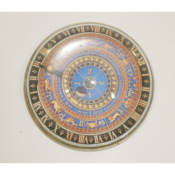 Hampton Court Palace Astronomical Clock Nigel Pain Glass Dome Paperweight